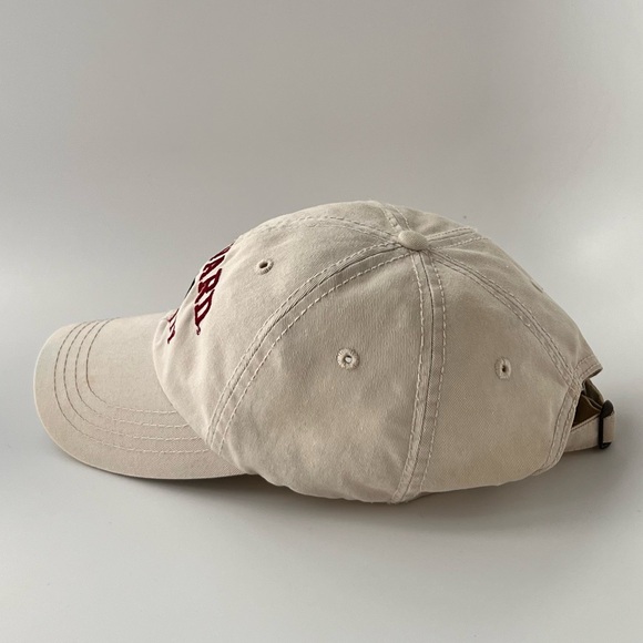 Harvard University Hat Cap Strap Back harvard Coop Adjustable Beige Embroidered - Picture 6 of 16